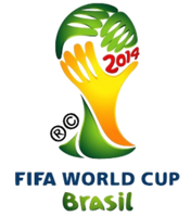 Logo der Fußball-Weltmeisterschaft 2014 in Brasilien