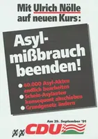 CDU Wahlplakat von 1991 (Symbolbild)
