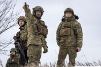 Ukrainische Soldaten nahe Artjomowsk Bild: John Moore / Gettyimages.ru