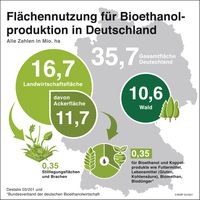 Flächennutzung für Bioethanol Bild: Bundesverband der deutschen Bioethanolwirtschaft e. V. Fotograf: Bundesverband der deutschen Bioethanolwirtschaft e. V.