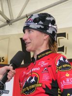 Die Siegerin des Rocky Mountain Bike Marathon (Mittlere Runde Damen) Alison Sydor. Bild: Karl Koch / Extremnews