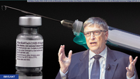 Bild: Bill Gates: Mueller /MSC, CC BY 3.0 DE via Wikimedia Commons/ Spritze: Arne Müseler / www.arne-mueseler.com, CC BY-SA 3.0 DE via Wikimedia Commons/ Collage AUF1.Info   / Eigenes Werk