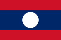 Flagge der Demokratischen Volksrepublik Laos