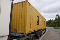 Sattelzug mit Seecontainern mit ca.71t Gesamtgewicht Bild: Polizei