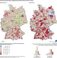 Entwicklung der Angebotsmieten 2007-2012