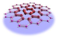 Flach und wabenförmig muss die Gitterstruktur, an der die Simulation einer so genannten Spinflüssigkeit gelungen ist. Darin nehmen die Elektronen einen dynamischen Zustand ohne jegliche Ordnung ein. (Abbildung: Thomas Lang)