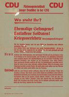 CDU Wahlplakat 1946, Archivbild