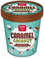 Rewe Beste Wahl Caramel Coconut 500ml / Bild: "obs/Eisbär Eis GmbH"