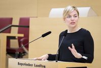 Katharina Schulze im Bayerischen Landtag 2017