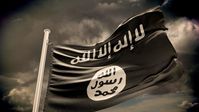 Symbolbild: Flagge der Terrororganisation Islamischer Staat Bild: Legion-media.ru