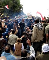 Ägypten: In Kairo fuhren dutzende Panzer auf und riegelten Demonstrationen von Anhängern Mursis ab, nachdem dieser entmachtet worden war.