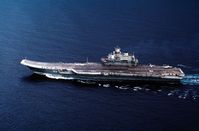 Die Admiral Kusnezow, ist der einzige Flugzeugträger der russischen Marine.