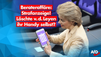 Strafanzeige wegen Handy-Löschung – war´s von der Leyen selber?