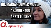 Bild: SS Video: "Interview mit Dr. Maria Hubmer-Mogg – “Können 100 Ärzte lügen?”" (https://tube4.apolut.net/w/1MvaTWz57aC4DdzKbgUszb) / Eigenes Werk