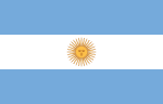 Flagge von Argentinien