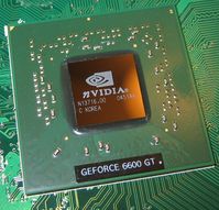 Grafik-Prozessor auf einer Nvidia GeForce 6600GT (Symbolbild)