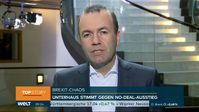 Manfred Weber am 14.3.19 zum Brexit: "Dann müssen die Menschen sprechen". Bild: "obs/WELT/WeltN24 GmbH"