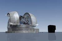 Vergleich einer Studie zum 39-m-E-ELT mit einem Unit Telescope des Paranal-Observatoriums mit 8,2 m Spiegel-Durchmesser