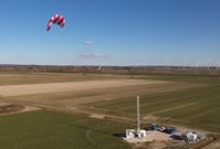 SkySails Power Flugwindkraftanlage in Betrieb.  Bild: "obs/SkySails Power GmbH/SkySails Group"