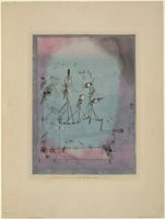 Paul Klees Die Zwitscher-Maschine (1922) aus der Ausstellung wurde über Curt Valentin 1939 vom Museum of Modern Art, New York, erworben.[28]