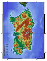 Topographie Sardiniens