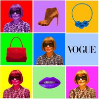 Anna Wintour Pop Art par Gil Zetbase (2016)