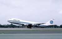 Die Boeing 747-121 „Clipper Maid of the Seas“ im März 1987