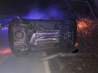 Verunfalltes Fahrzeug B39 Bild: Polizei
