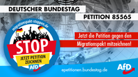 Jetzt die Petition 85565 gegen den Migrationspakt mitzeichnen!