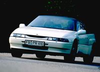 25 Jahre Subaru SVX: Japanischer Gran Turismo mit italienischen Genen. Keilform und lichtdurchflutetes Cockpit machen den Subaru SVX unverwechselbar. Bild: "obs/Subaru"