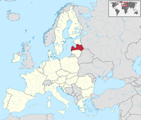 Lettland auf der Karte