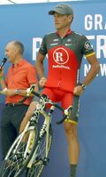 Lance Armstrong bei der Tour de France-Teampräsentation 2010