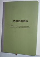 Jagdschein der Bundesrepublik Deutschland. Bild: wikipedia.org