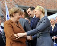 Julia Timoschenko und Angela Merkel (2011)