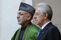 Goldman-Monti und Drogenboss Karzai: Mafiosi unter sich. Bild: voltairenet.or