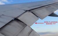 Flügelklappe einer Boeing 777