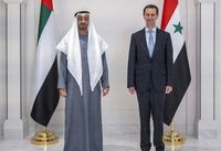 Muhammed bin Zayed Al Nahyan und Baschar al-Assad (2022)