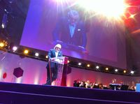 Dieter Meier an der Verleihung des Schweizer Filmpreises 2012