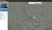 Bild: Screenshot: flightradar24.com