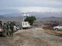 Grenzübergang zwischen Israel und Syrien nahe Quneitra im Jahr 2011, Archivbild