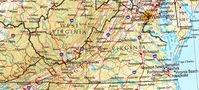 Karte von Virginia  Bild: wikipedia.org