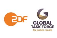 ZDF-Senderlogo und Logo Global Task Force /  Bild: "obs/ZDF"