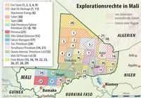 Bei "politaia.org" spekuliert man inweiweit die Karte den wahren Kriegsgrund in Mali zeigt. Bild: politaia.org