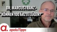Bild: SS Video: "Interview mit Dr. Marcus Franz – “Können 100 Ärzte lügen?”" (https://tube4.apolut.net/w/4Cp6w6avMY3AYTBWZgiCSW) / Eigenes Werk