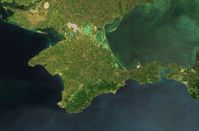 Satellitenbild der Halbinsel Krim