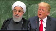 Hassan Rouhani und Donald Trump (2018)