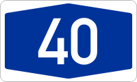 Die Bundesautobahn 40 (Abkürzung: BAB 40) – Kurzform: Autobahn 40 (Abkürzung: A40) – verläuft von der niederländischen Grenze bei Straelen in Weiterführung der A67 (NL) von West nach Ost durch den linken Niederrhein über den Rhein (Rheinbrücke Neuenkamp) quer durch das Ruhrgebiet nach Dortmund, wo sie an der Anschlussstelle Dortmund direkt hinter der Schnettkerbrücke in die streckenweise autobahnähnlich ausgebaute Bundesstraße 1 und im weiteren Verlauf ab Holzwickede in die A44 übergeht.