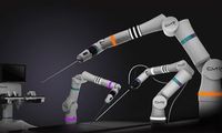 "Versius": Der Roboterarm wird vom Chirurgen geführt. Bild: cmedrobotics.com