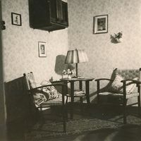 Sitzecke um 1950 (Symbolbild)