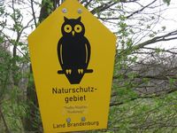 Schild Naturschutzgebiet in Deutschland